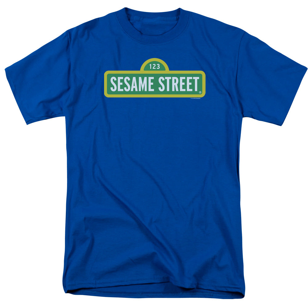 SESAME STREET/LOGO - S/S ADULT 18/1 - ROYAL BLUE