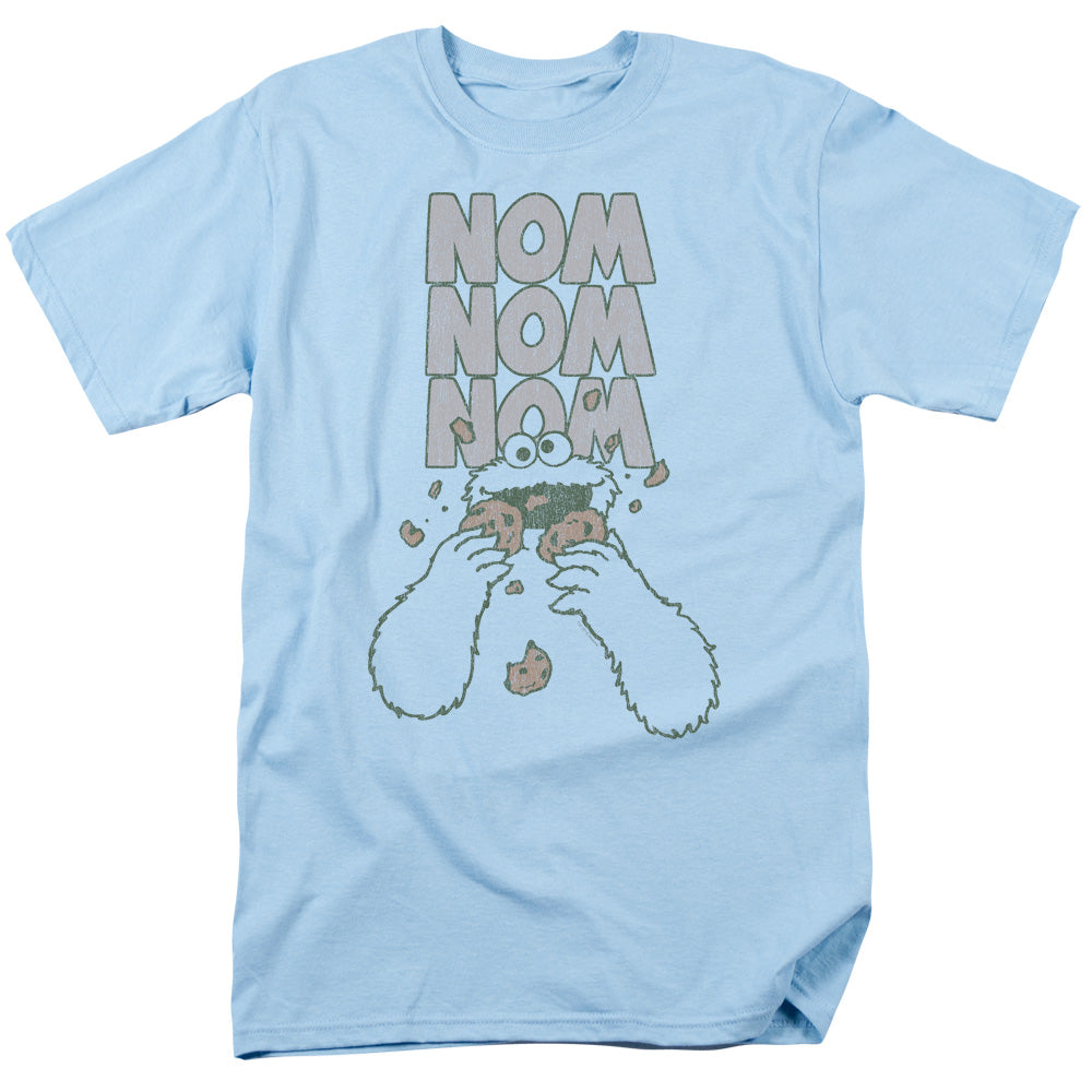 SESAME STREET/NOM NOM - S/S ADULT 18/1 - LIGHT BLUE