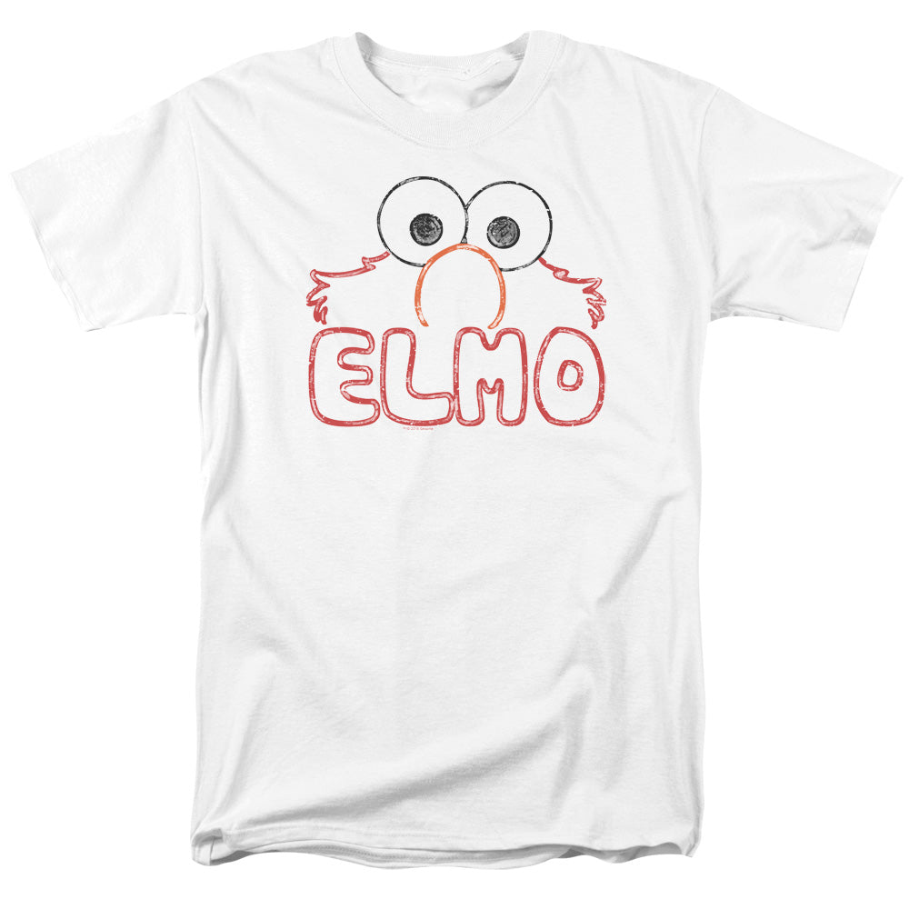 SESAME STREET/ELMO LETTERS - S/S ADULT 18/1 - WHITE