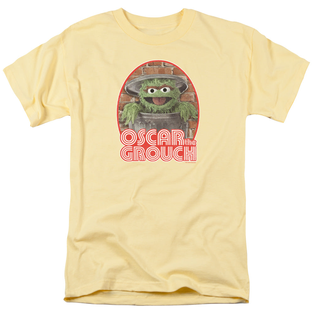 SESAME STREET/OSCAR IRON ON - S/S ADULT 18/1 - BANANA