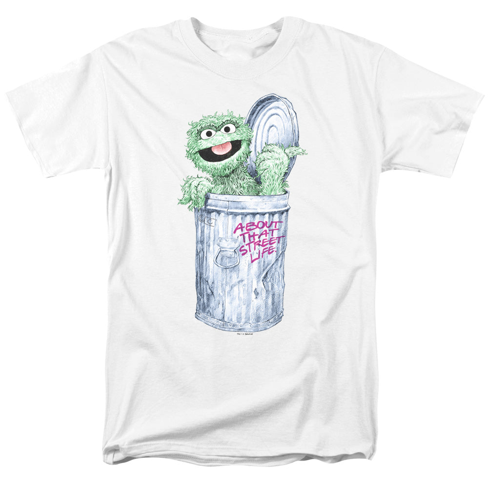 SESAME STREET/ABOUT THAT STREET LIFE - S/S ADULT 18/1 - WHITE