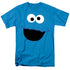 SESAME STREET/COOKIE MONSTER FACE - S/S ADULT 18/1 - TURQUOISE