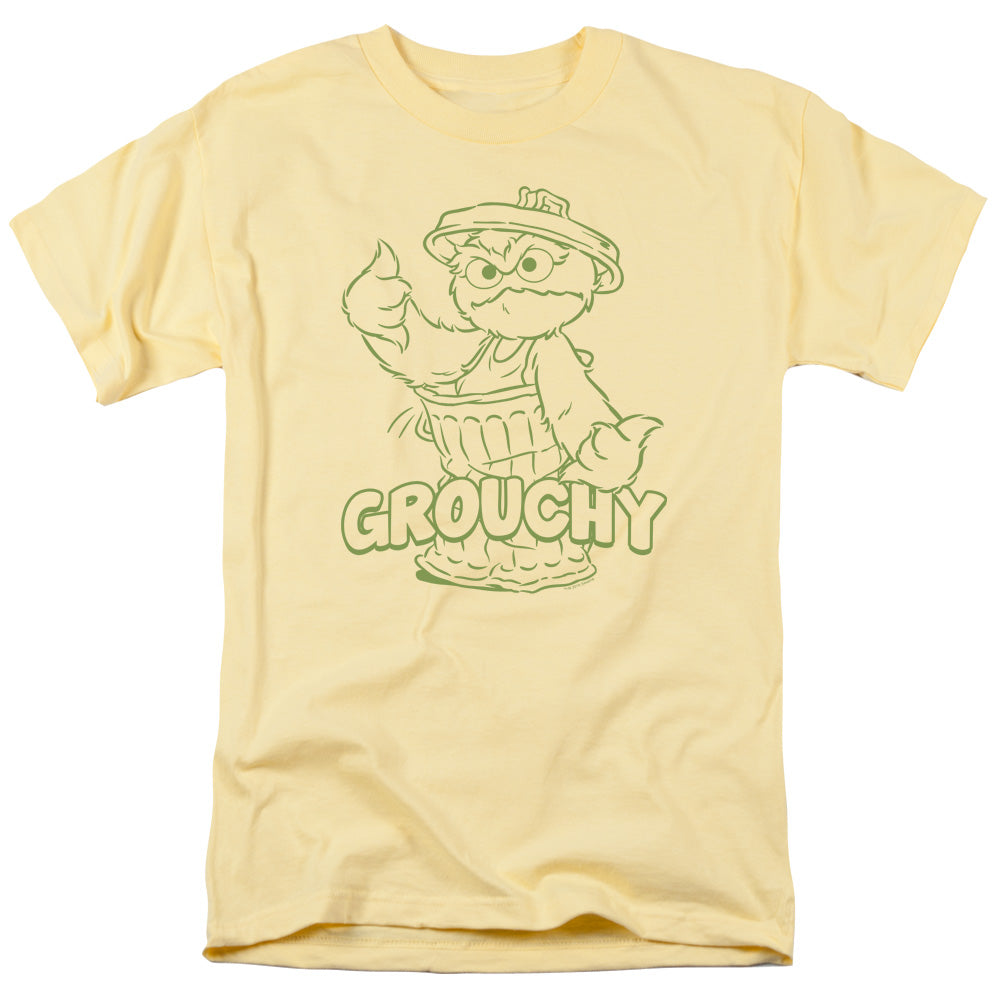 SESAME STREET/GROUCHY - S/S ADULT 18/1 - BANANA