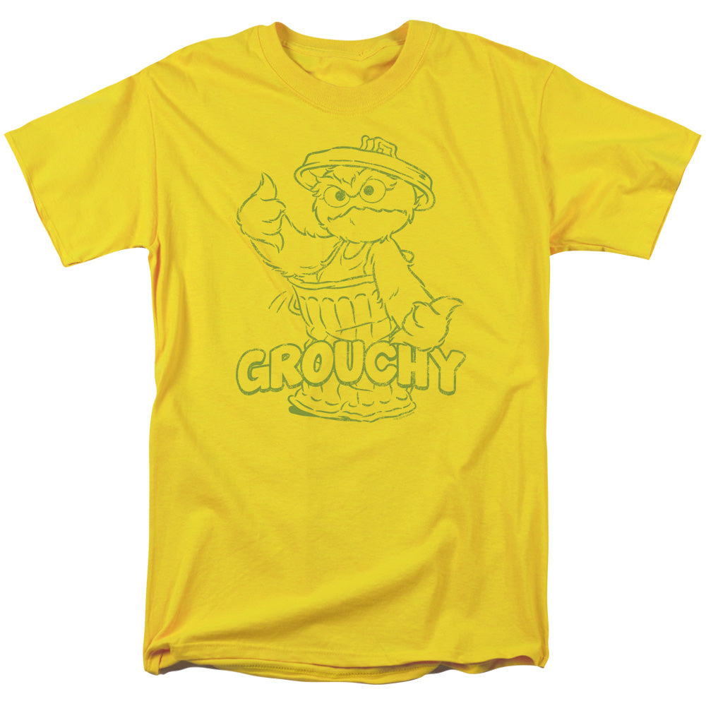 SESAME STREET/GROUCHY - S/S ADULT 18/1 - YELLOW