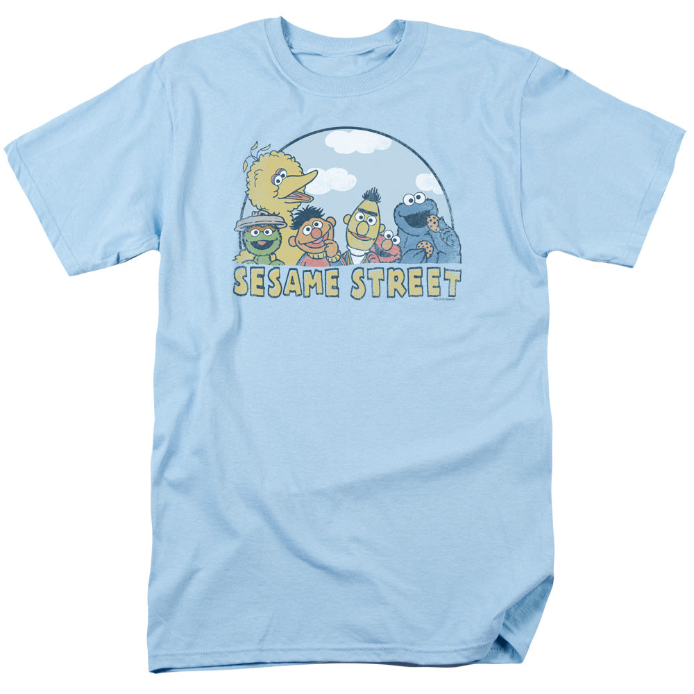 SESAME STREET/SESAME GROUP - S/S ADULT 18/1 - LIGHT BLUE