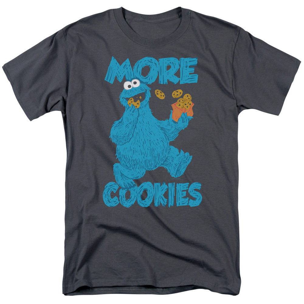 SESAME STREET/MORE COOKIES - S/S ADULT 18/1 - CHARCOAL