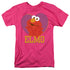 SESAME STREET/PATTERNED ELMO HEART - S/S ADULT 18/1 - HOT PINK