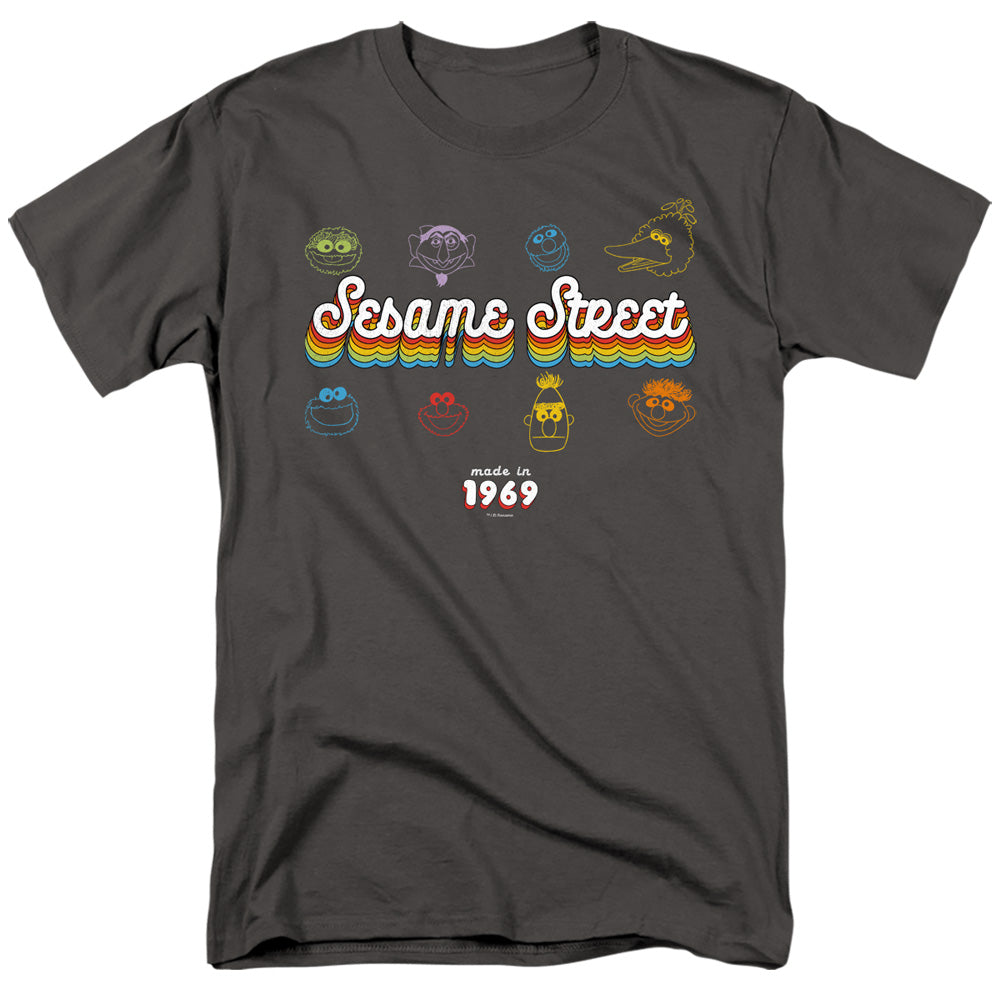 SESAME STREET/MADE IN 1969 - S/S ADULT 18/1 - CHARCOAL