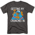 SESAME STREET/COOKIE MONSTER MY CRUNCHES - S/S ADULT 18/1 - CHARCOAL