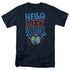 SESAME STREET/GROVER HELLO EVERYBODY - S/S ADULT 18/1 - NAVY