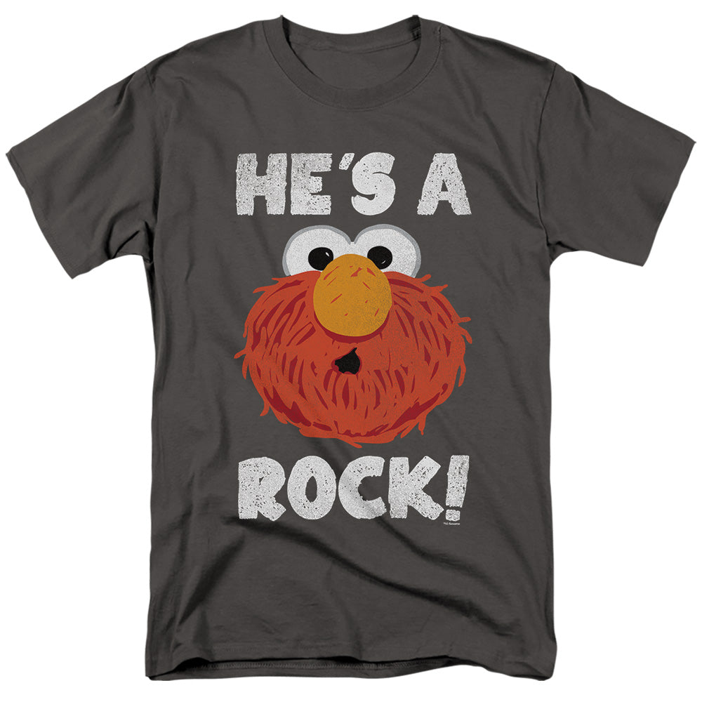 SESAME STREET/HE'S A ROCK - S/S ADULT 18/1 - CHARCOAL