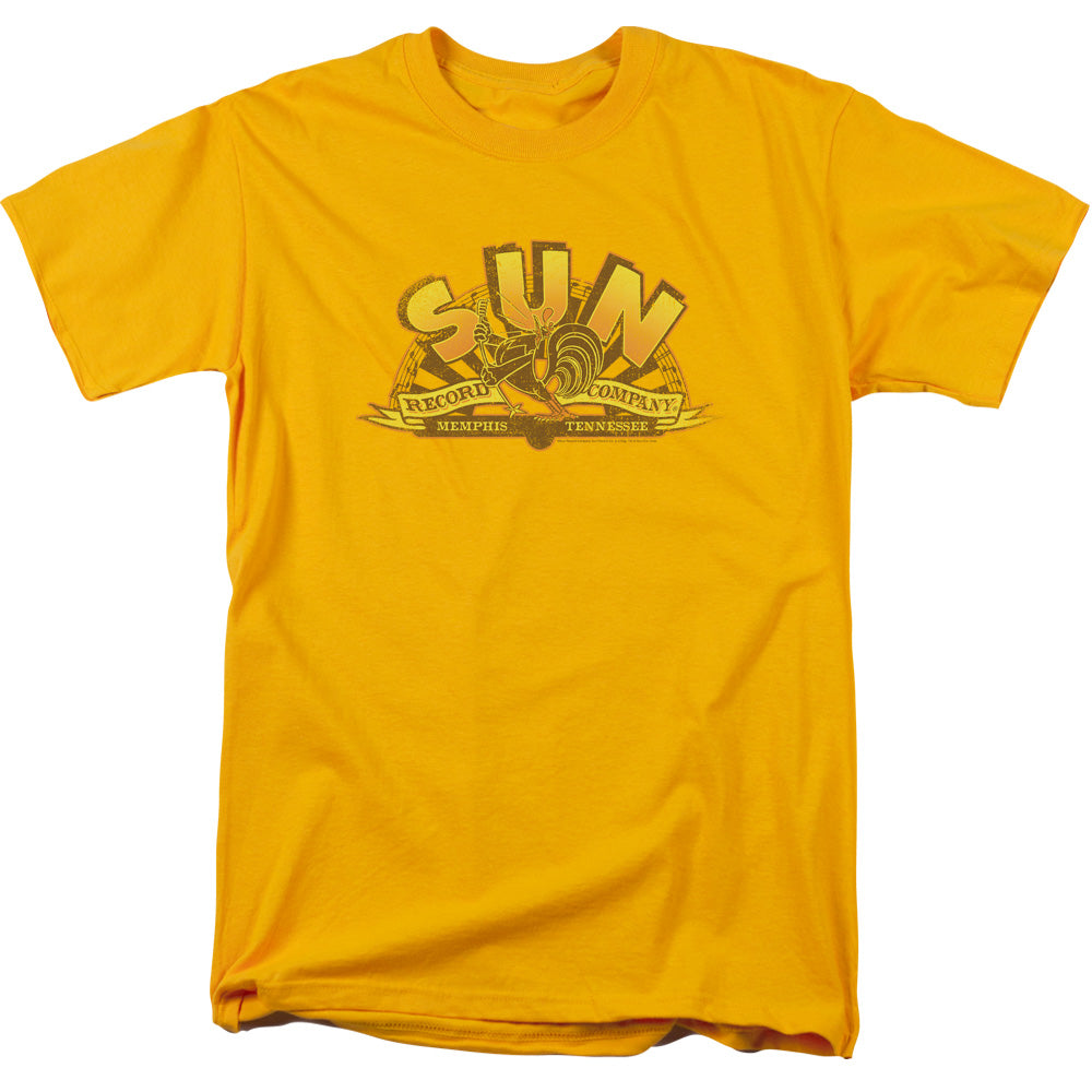 SUN/ROCKIN ROOSTER LOGO - S/S ADULT 18/1 - GOLD