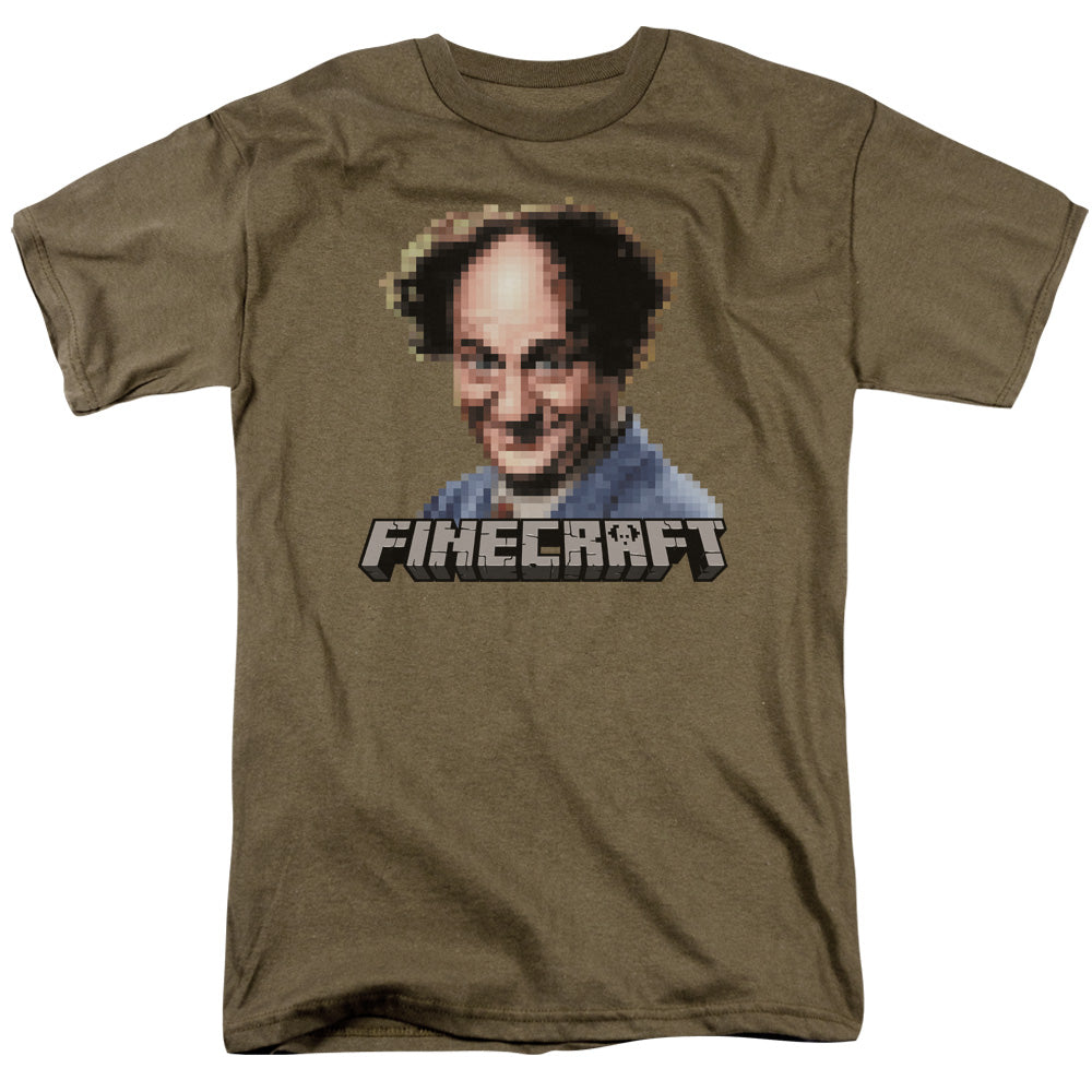 THREE STOOGES/FINECRAFT - S/S ADULT 18/1 - SAFARI GREEN