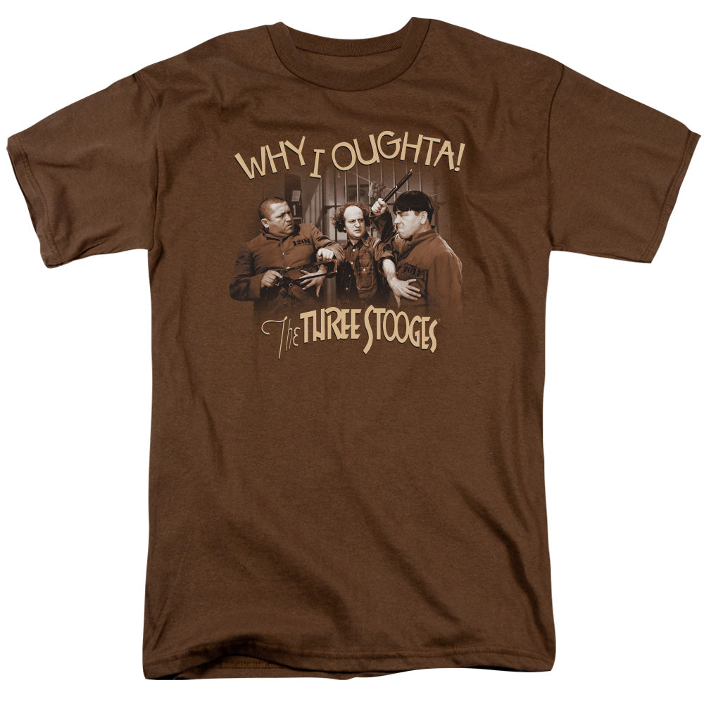 THREE STOOGES/WHY I OUGHTA - S/S ADULT 18/1 - COFFEE