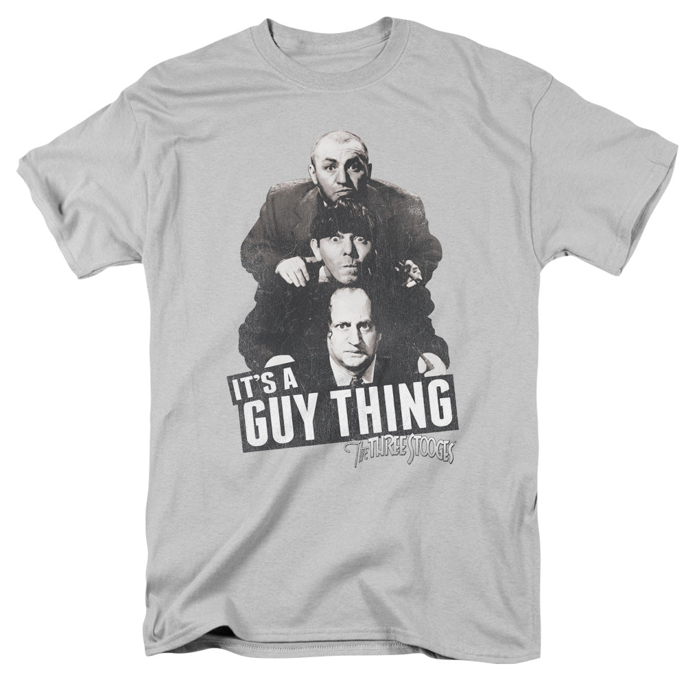 THREE STOOGES/GUY THING - S/S ADULT 18/1 - SILVER
