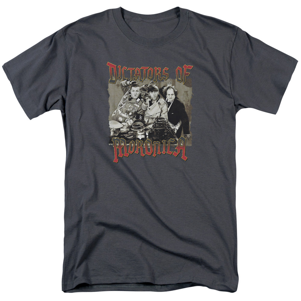 THREE STOOGES/MORONICA - S/S ADULT 18/1 - CHARCOAL