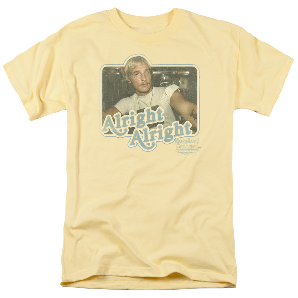 DAZED AND CONFUSED/ALRIGHT ALRIGHT - S/S ADULT 18/1 - BANANA