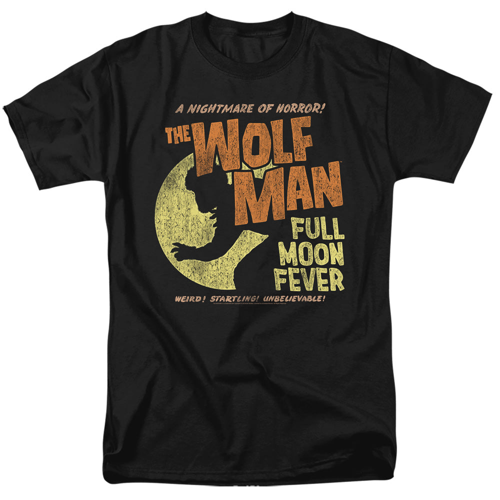 UNIVERSAL MONSTERS/FULL MOON FEVER - S/S ADULT 18/1 - BLACK