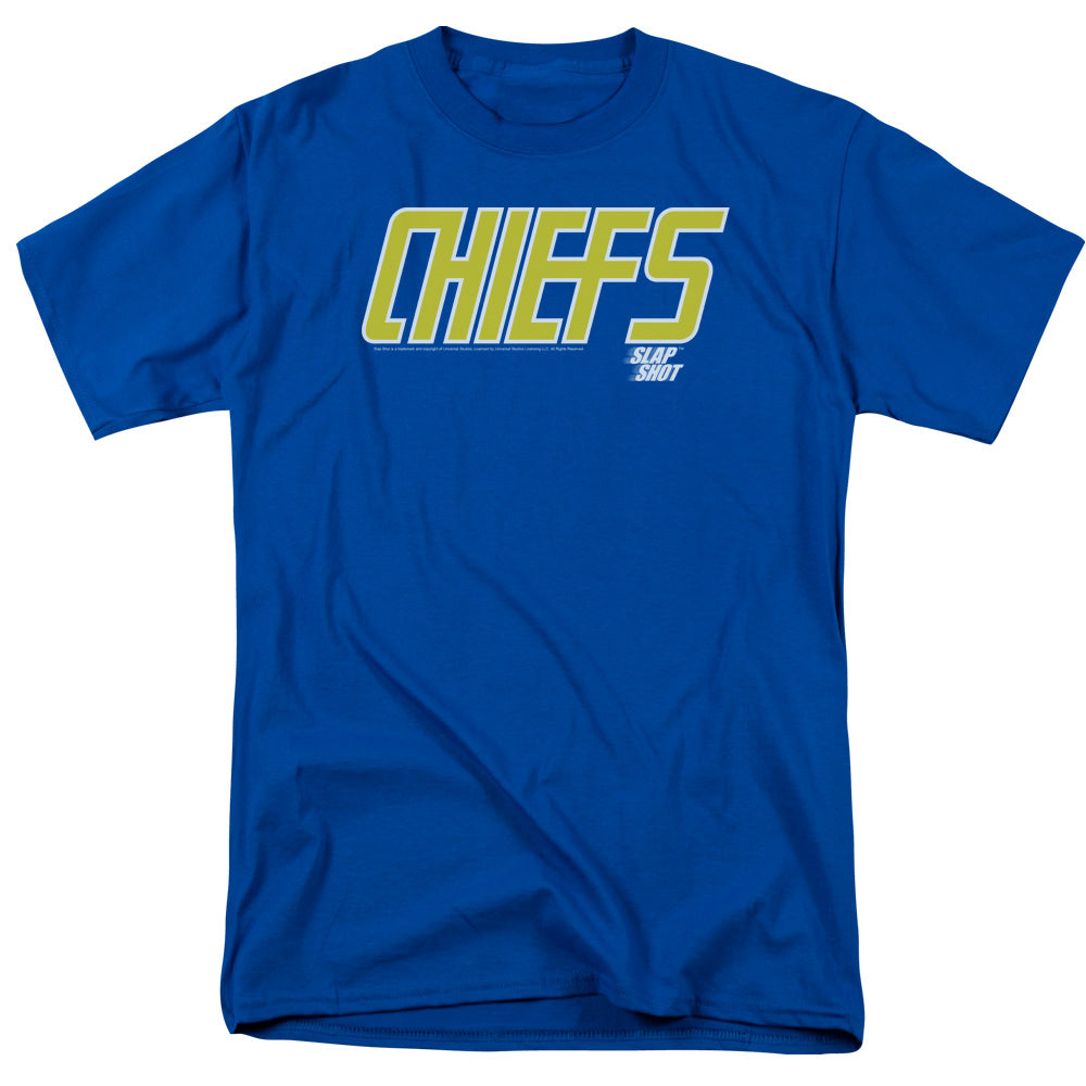 SLAP SHOT/CHIEFS LOGO - S/S ADULT 18/1 - ROYAL BLUE