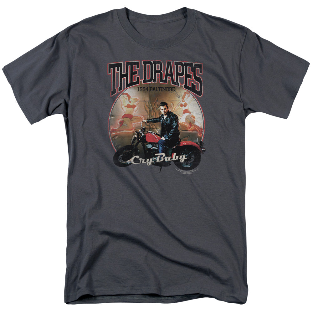 CRY BABY/DRAPES - S/S ADULT 18/1 - CHARCOAL