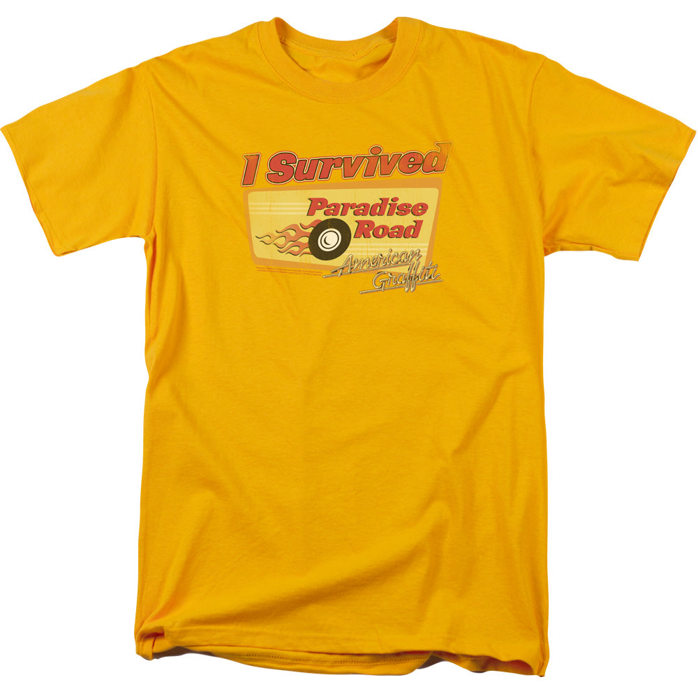 AMERICAN GRAFITTI/PARADISE ROAD - S/S ADULT 18/1 - GOLD