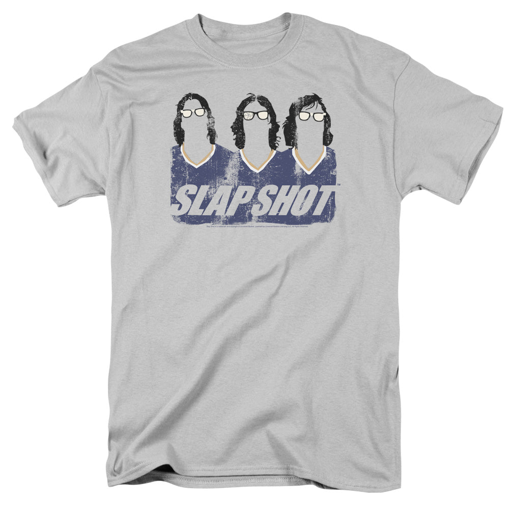 SLAP SHOT/BROTHERS - S/S ADULT 18/1 - SILVER