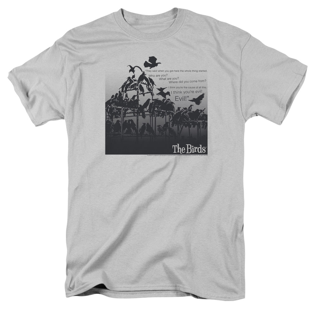 BIRDS/EVIL - S/S ADULT 18/1 - SILVER