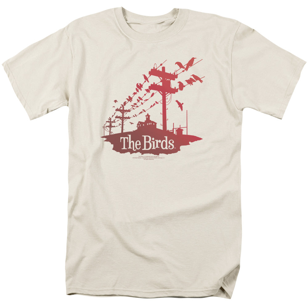 BIRDS/ON A WIRE - S/S ADULT 18/1 - CREAM