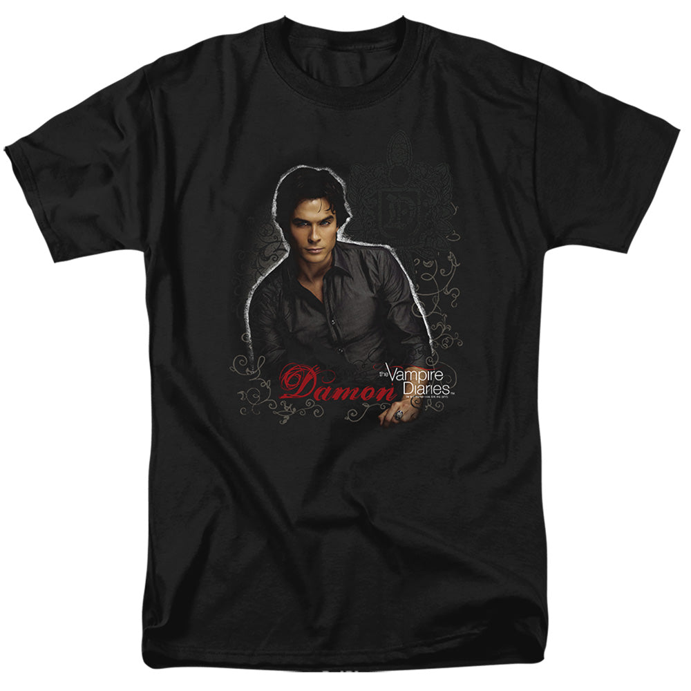 VAMPIRE DIARIES/DAMON - S/S ADULT 18/1 - BLACK
