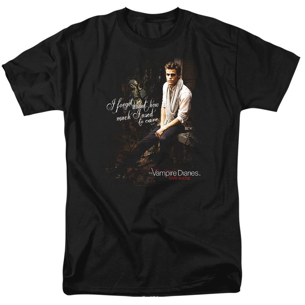 VAMPIRE DIARIES/I USED TO CARE - S/S ADULT 18/1 - BLACK