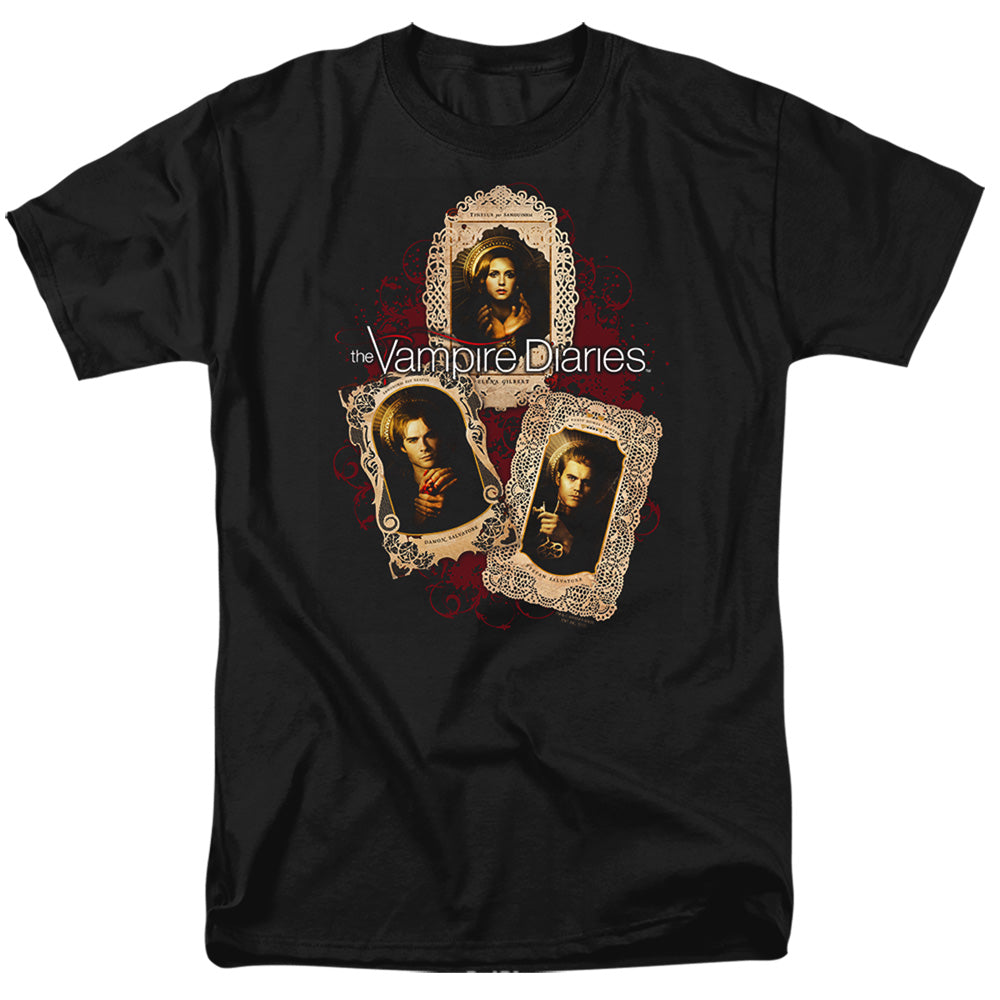 VAMPIRE DIARIES/HOLY CARDS - S/S ADULT 18/1 - BLACK