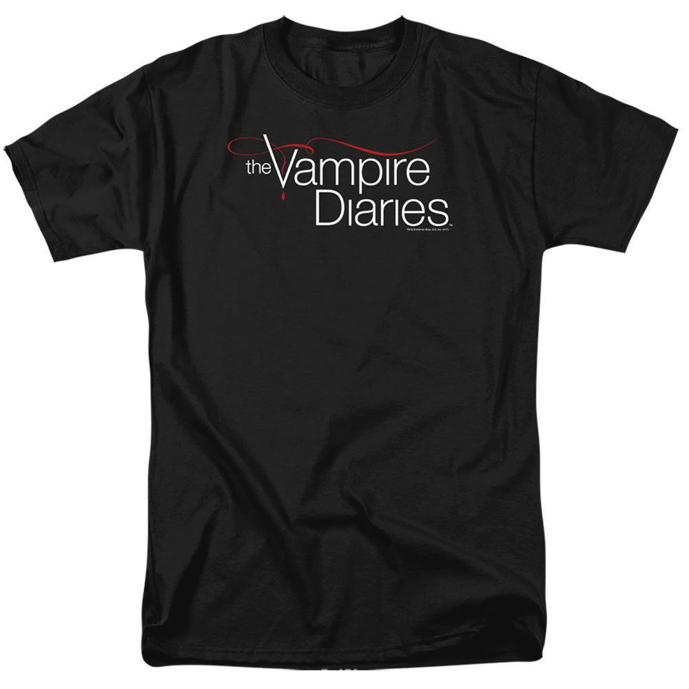 VAMPIRE DIARIES/TVD LOGO - S/S ADULT 18/1 - BLACK