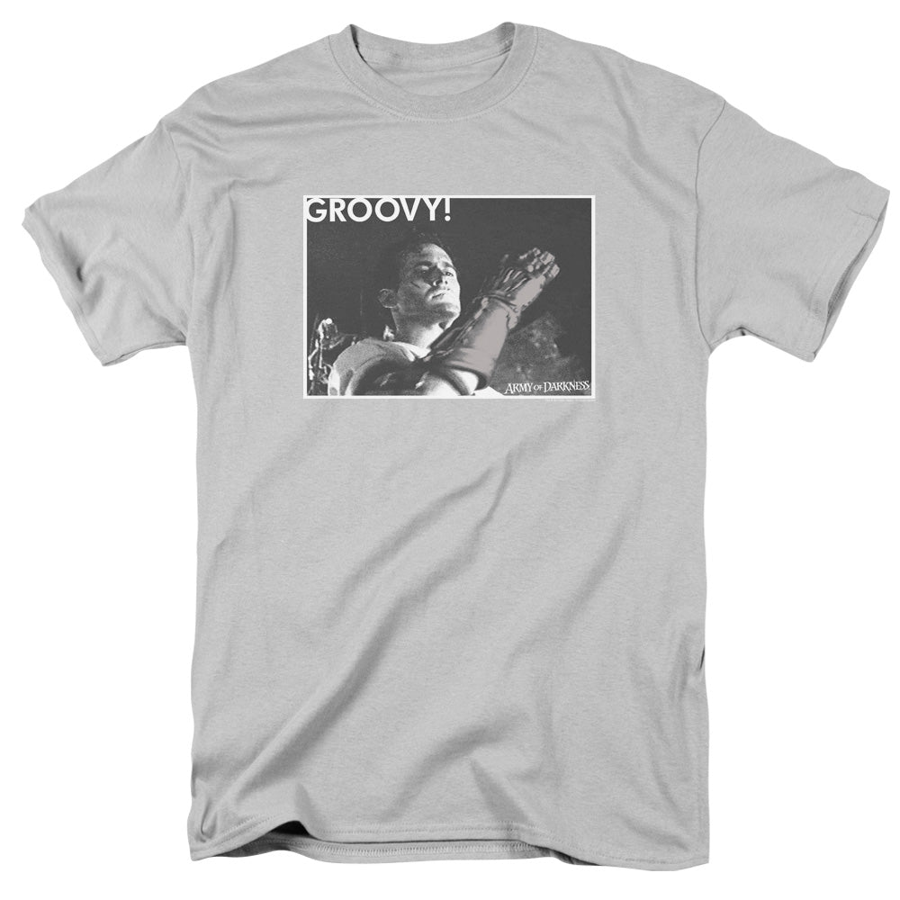 ARMY OF DARKNESS/GROOVY - S/S ADULT 18/1 - SILVER