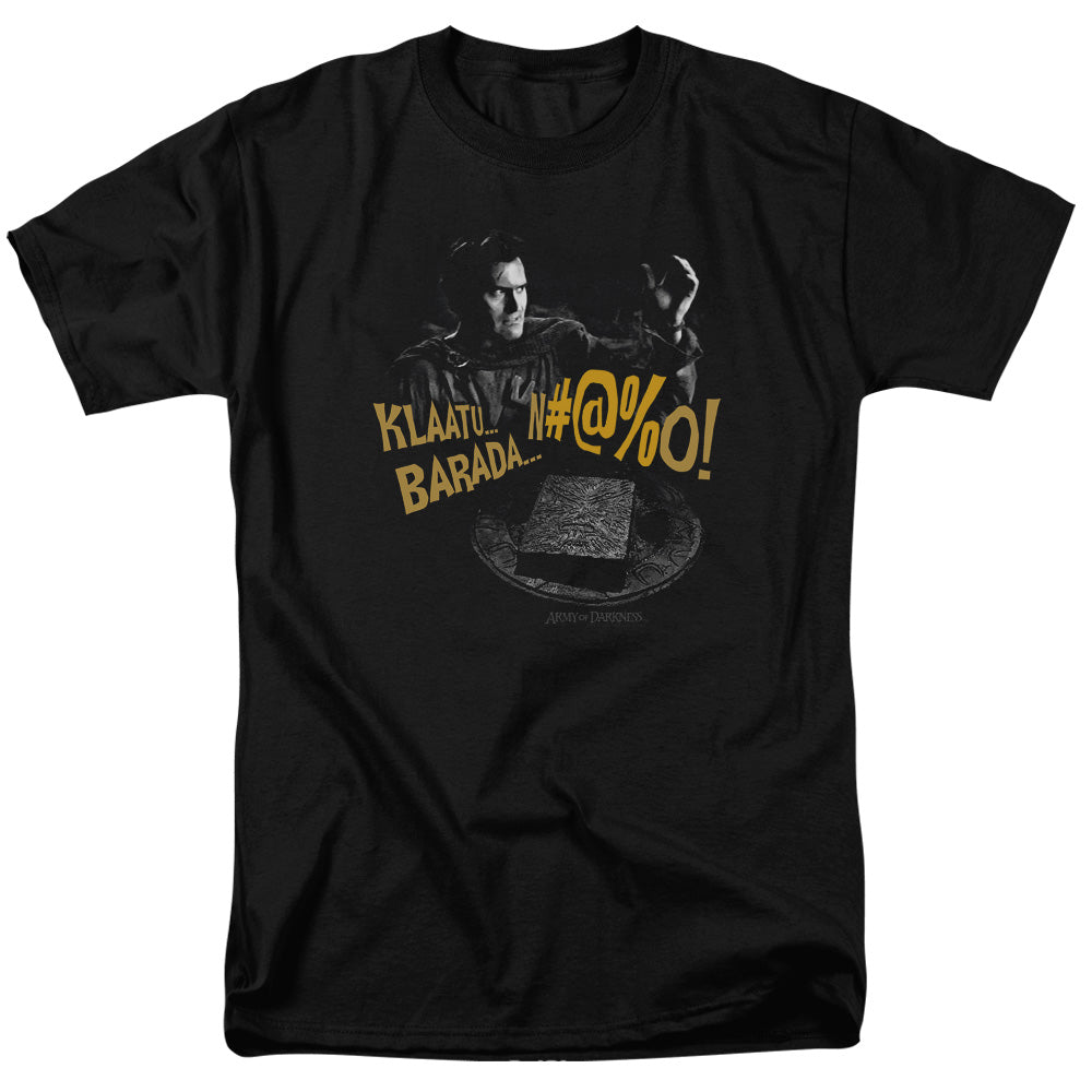 ARMY OF DARKNESS/KLAATU BARADA - S/S ADULT 18/1 - BLACK