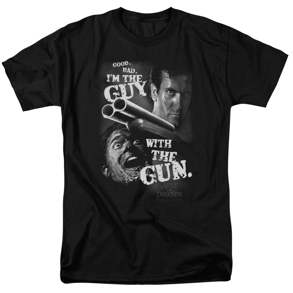 ARMY OF DARKNESS/GUY WITH THE GUN - S/S ADULT 18/1 - BLACK