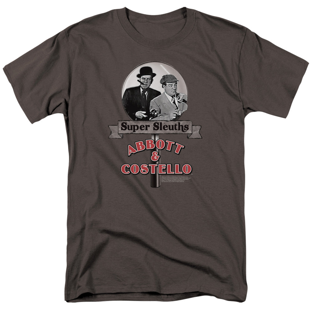 ABBOTT & COSTELLO/SUPER SLEUTHS - S/S ADULT 18/1 - CHARCOAL