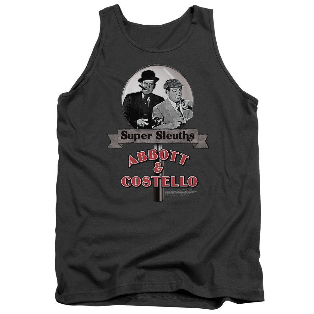 ABBOTT & COSTELLO/SUPER SLEUTHS - ADULT TANK - CHARCOAL