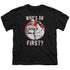 ABBOTT & COSTELLO/FIRST - S/S YOUTH 18/1 - BLACK
