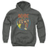 ACDC/HIGHWAY TO HELL - YOUTH PULLOVER HOODIE - CHARCOAL
