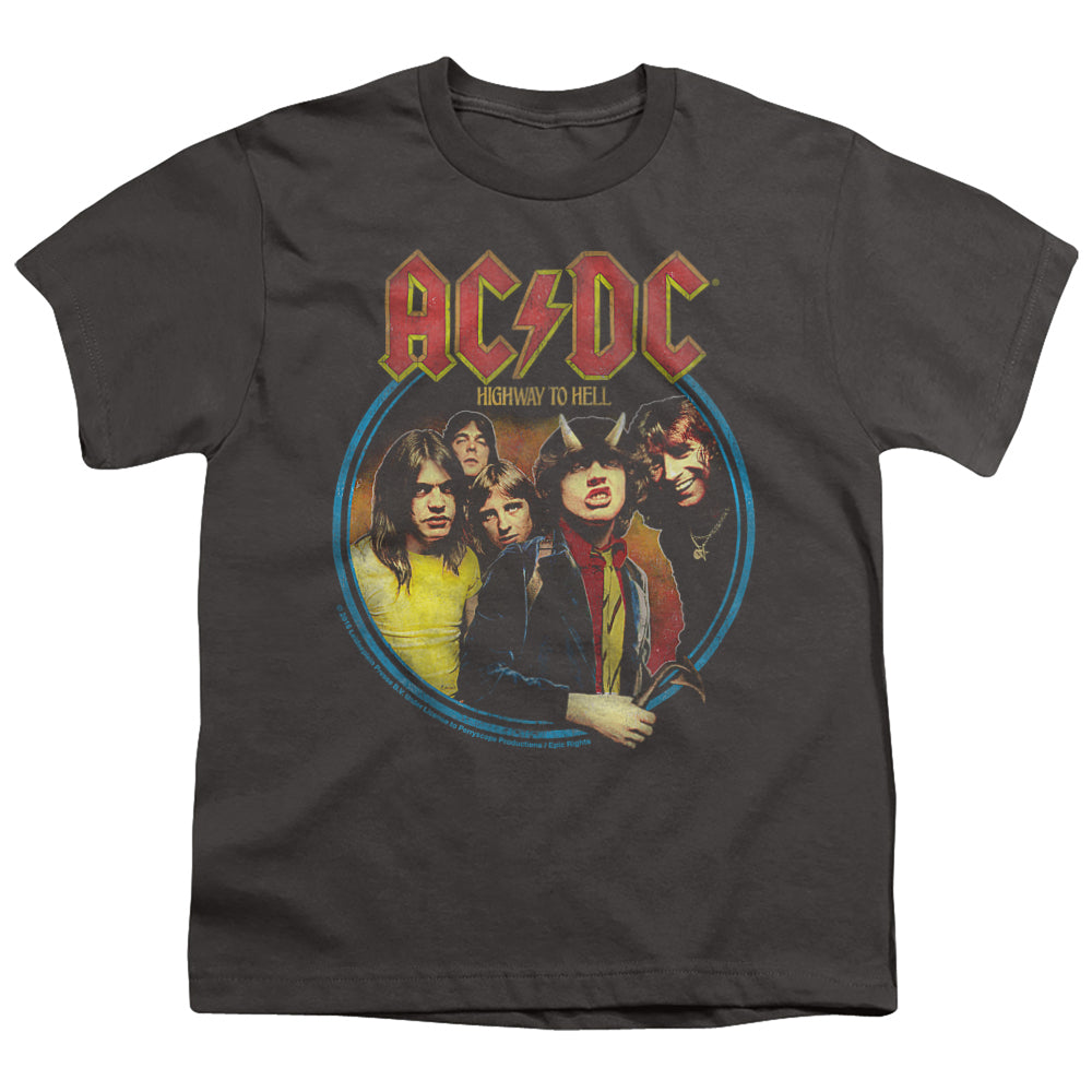 ACDC/HIGHWAY TO HELL - S/S YOUTH 18/1 - CHARCOAL