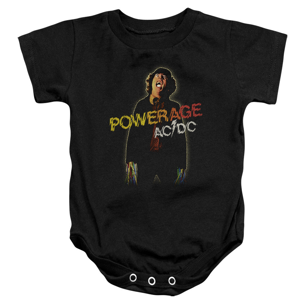 ACDC/POWERAGE - INFANT SNAPSUIT - BLACK