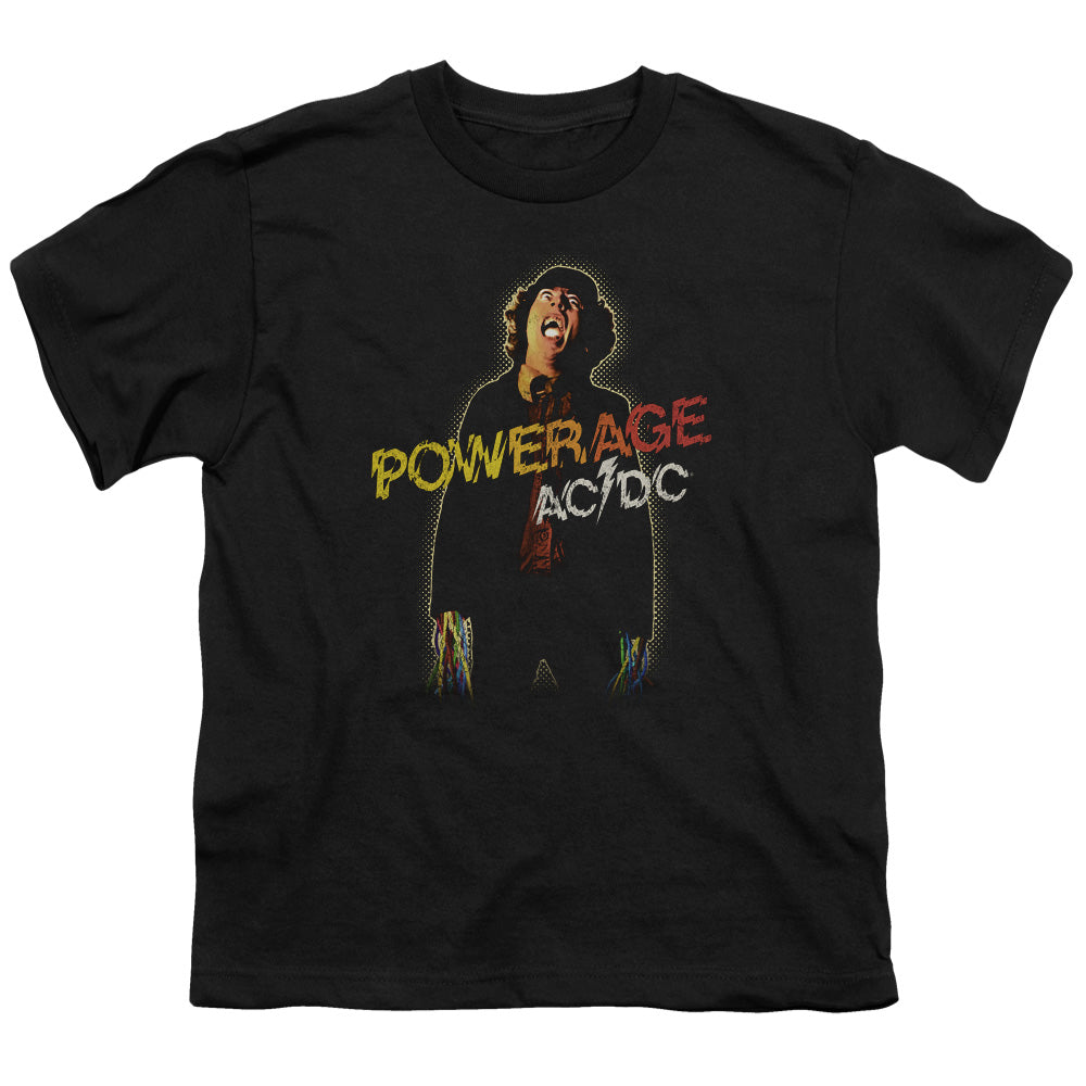 ACDC/POWERAGE - S/S YOUTH 18/1 - BLACK