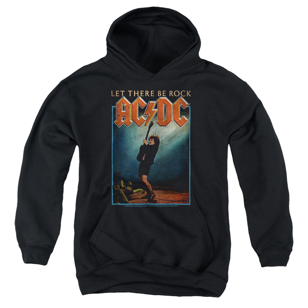 ACDC/LET THERE BE ROCK - YOUTH PULLOVER HOODIE - BLACK