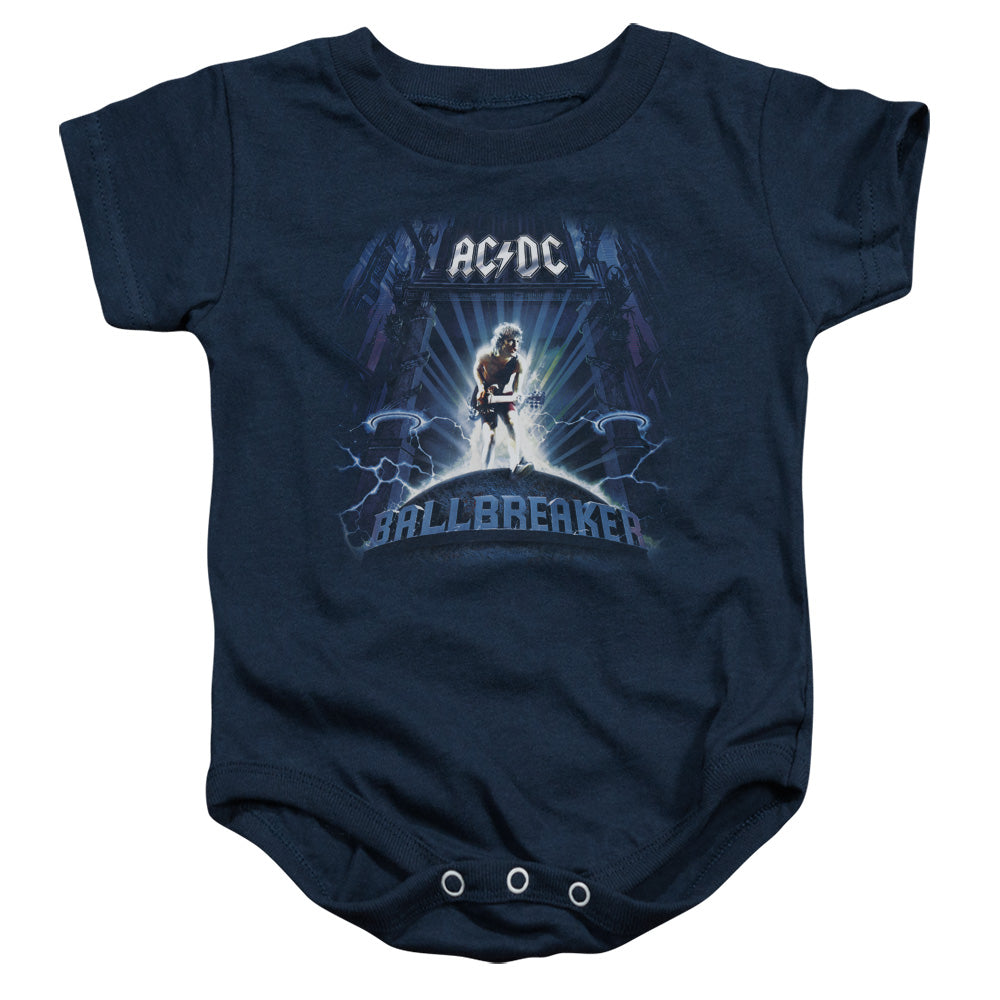 ACDC/BALLBREAKER - INFANT SNAPSUIT - NAVY