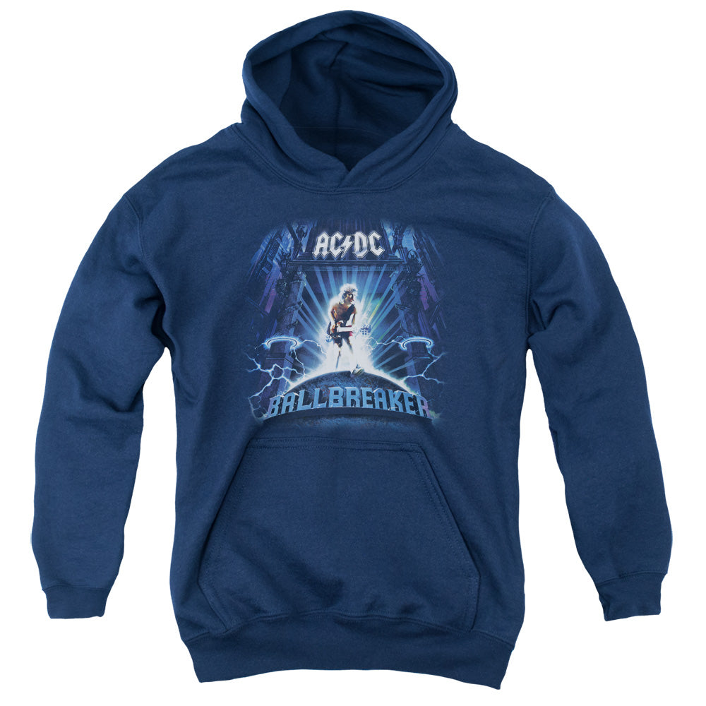 ACDC/BALLBREAKER - YOUTH PULLOVER HOODIE - NAVY