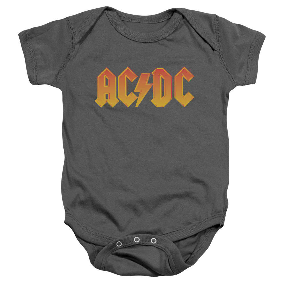 ACDC/LOGO - INFANT SNAPSUIT - CHARCOAL