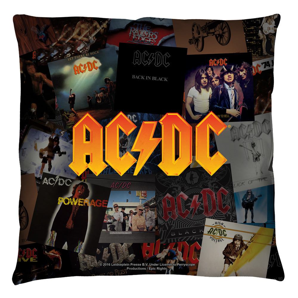 ACDC/ALBUMS - THROW PILLOW