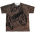 ACDC/WE SALUTE YOU (FRONT/BACK PRINT) - S/S YOUTH POLY CREW - MULTI