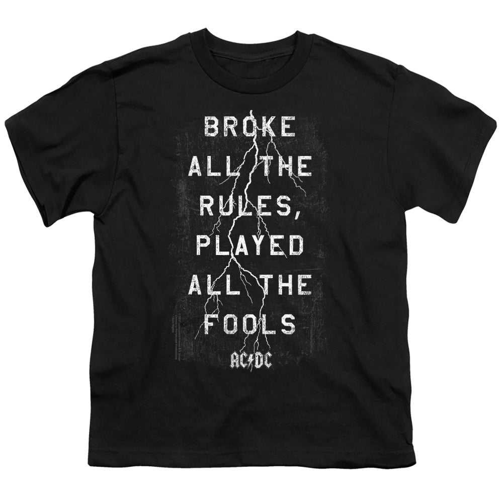 ACDC/STRUCK - S/S YOUTH 18/1 - BLACK