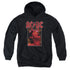 ACDC/HORNS - YOUTH PULLOVER HOODIE - BLACK